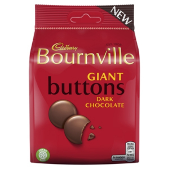 Picture of Bags Giant Buttons Bournville 110g x10